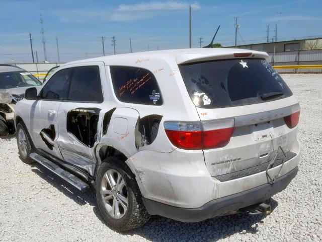 1C4RDHAG8DC667232 - 2013 DODGE DURANGO SX WHITE photo 3