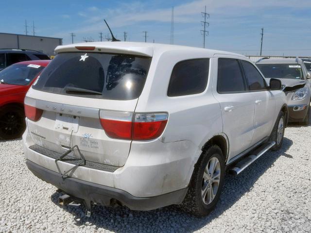 1C4RDHAG8DC667232 - 2013 DODGE DURANGO SX WHITE photo 4