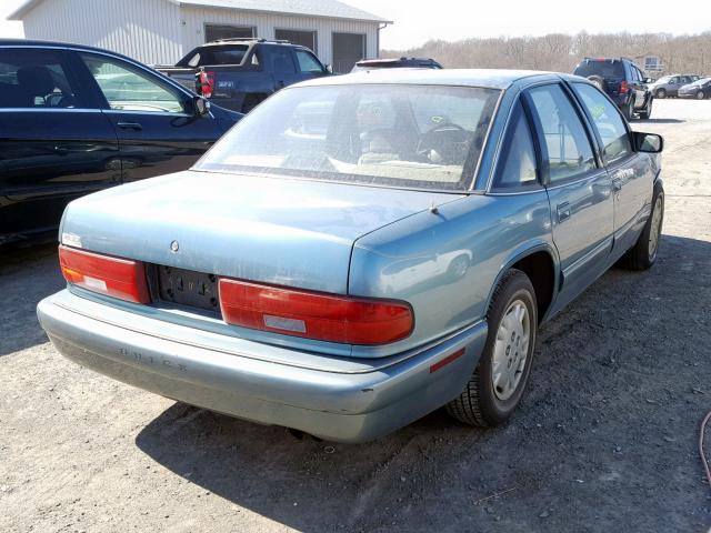 2G4WB52L6S1431230 - 1995 BUICK REGAL CUST BLUE photo 4