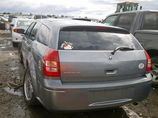 2D4FV47T26H359439 - 2006 DODGE MAGNUM SE GRAY photo 3