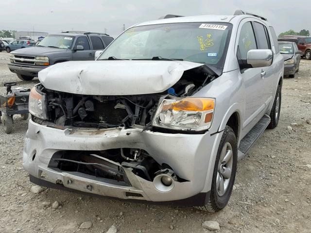 5N1AA0ND4CN606465 - 2012 NISSAN ARMADA SV SILVER photo 2