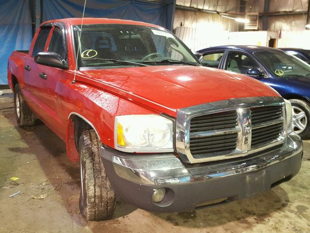 1D7HW48K35S169025 - 2005 DODGE DAKOTA QUA RED photo 1