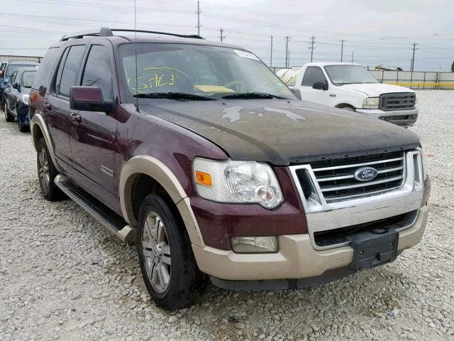 1FMEU64EX6UA07618 - 2006 FORD EXPLORER E MAROON photo 1