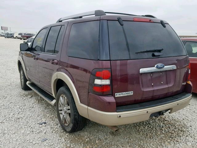 1FMEU64EX6UA07618 - 2006 FORD EXPLORER E MAROON photo 3