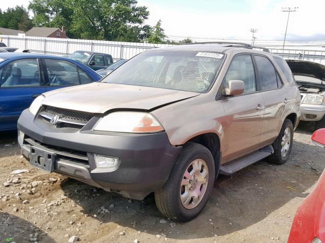 2HNYD18292H514974 - 2002 ACURA MDX GOLD photo 2