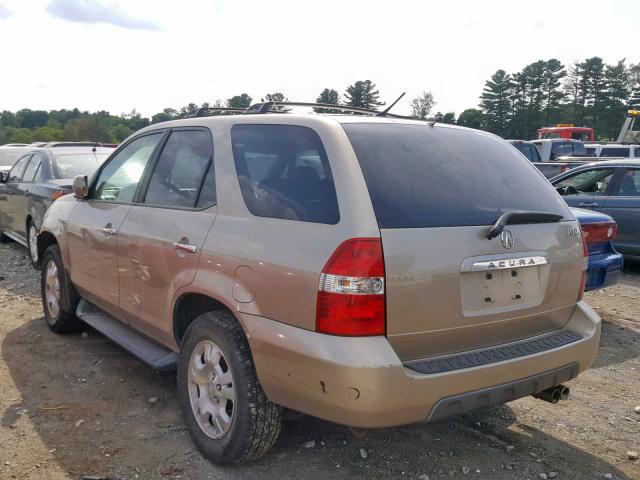 2HNYD18292H514974 - 2002 ACURA MDX GOLD photo 3