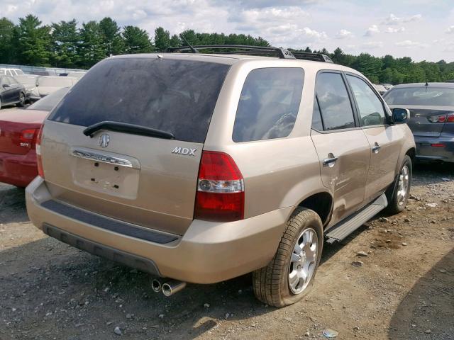 2HNYD18292H514974 - 2002 ACURA MDX GOLD photo 4