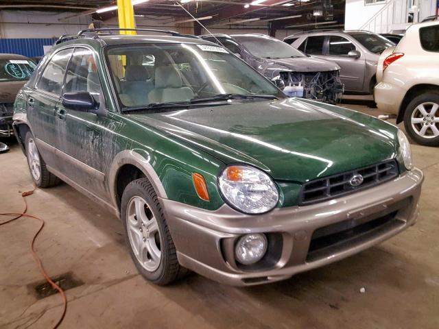 JF1GG68522G805866 - 2002 SUBARU IMPREZA OU GREEN photo 1