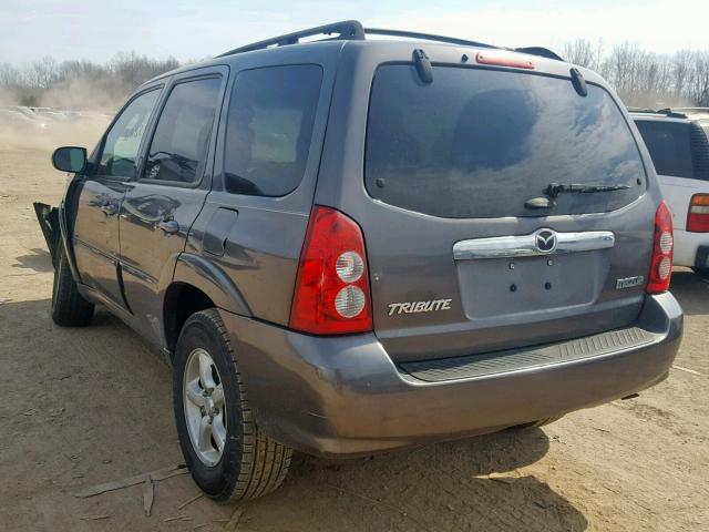 4F2YZ04195KM50141 - 2005 MAZDA TRIBUTE S GRAY photo 3