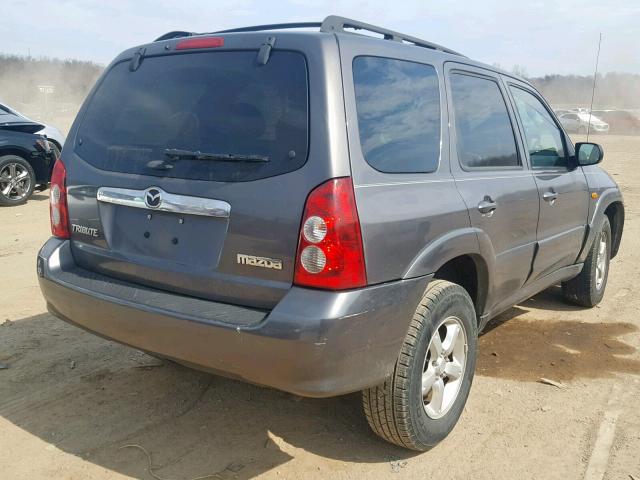 4F2YZ04195KM50141 - 2005 MAZDA TRIBUTE S GRAY photo 4