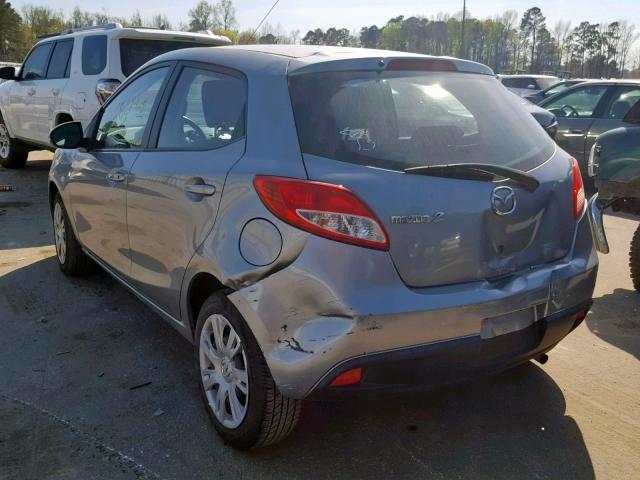 JM1DE1KZ0E0182603 - 2014 MAZDA MAZDA2 SPO SILVER photo 3