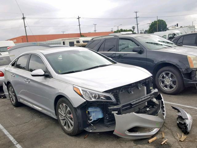 5NPE34AF4HH474054 - 2017 HYUNDAI SONATA SPO SILVER photo 1