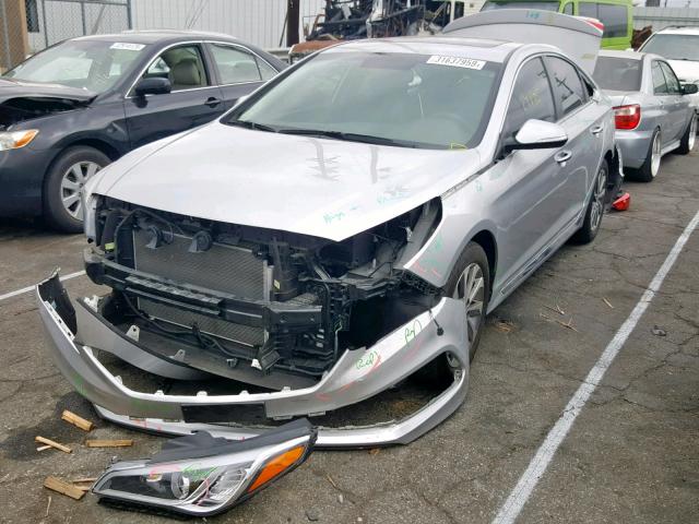 5NPE34AF4HH474054 - 2017 HYUNDAI SONATA SPO SILVER photo 2