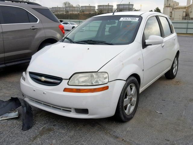 KL1TD66618B036075 - 2008 CHEVROLET AVEO BASE თეთრი ფოტო 2
