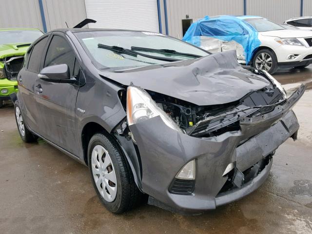 JTDKDTB38C1017407 - 2012 TOYOTA PRIUS C GRAY photo 1