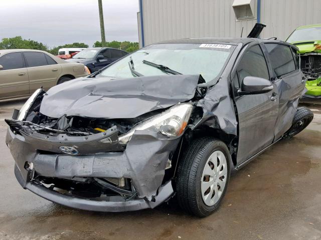 JTDKDTB38C1017407 - 2012 TOYOTA PRIUS C GRAY photo 2