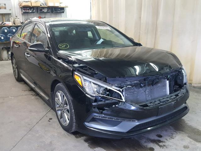 5NPE34AF5GH354584 - 2016 HYUNDAI SONATA SPO BLACK photo 1