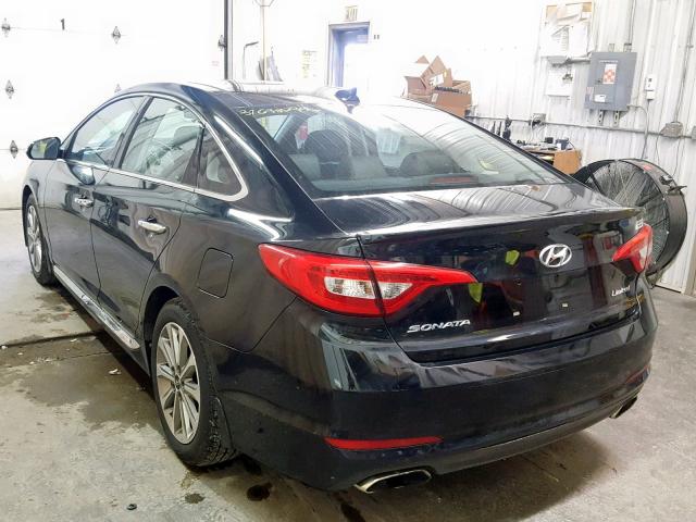 5NPE34AF5GH354584 - 2016 HYUNDAI SONATA SPO BLACK photo 3