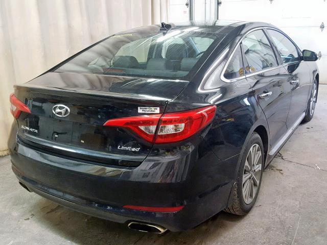 5NPE34AF5GH354584 - 2016 HYUNDAI SONATA SPO BLACK photo 4