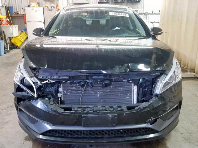 5NPE34AF5GH354584 - 2016 HYUNDAI SONATA SPO BLACK photo 9