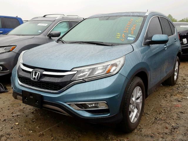 2HKRM3H70GH522882 - 2016 HONDA CR-V EXL TEAL photo 2