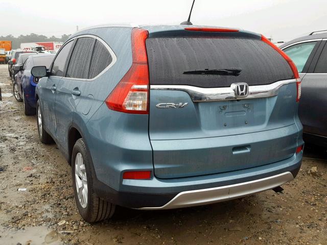 2HKRM3H70GH522882 - 2016 HONDA CR-V EXL TEAL photo 3