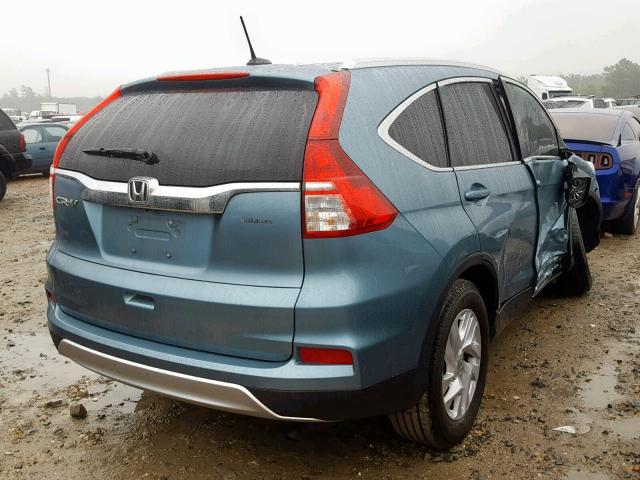 2HKRM3H70GH522882 - 2016 HONDA CR-V EXL TEAL photo 4