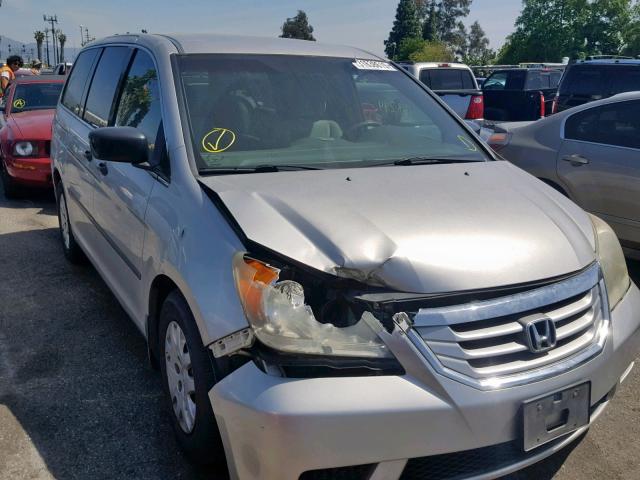 5FNRL38288B096723 - 2008 HONDA ODYSSEY LX SILVER photo 1