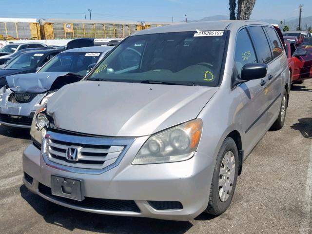 5FNRL38288B096723 - 2008 HONDA ODYSSEY LX SILVER photo 2