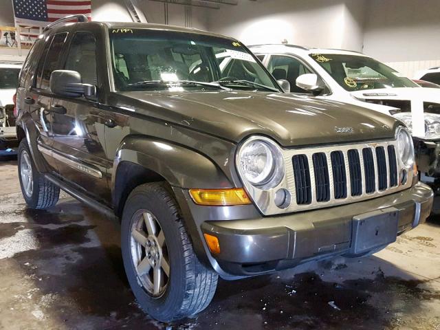 1J4GL58K45W619935 - 2005 JEEP LIBERTY LI GREEN photo 1