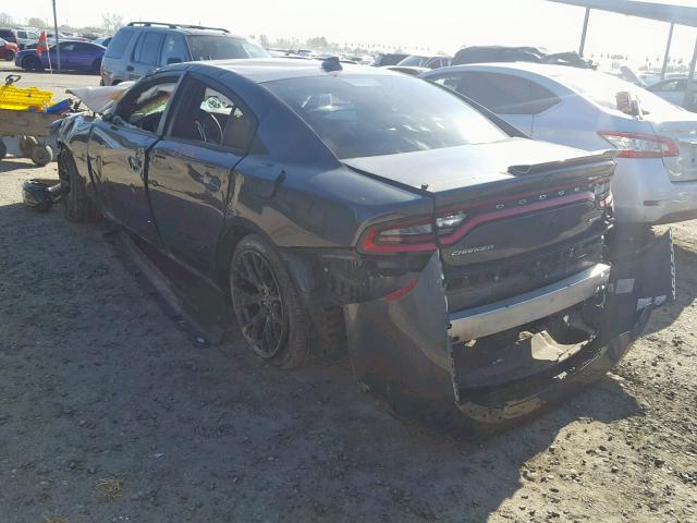 2C3CDXL99GH359538 - 2016 DODGE CHARGER SR CHARCOAL photo 3