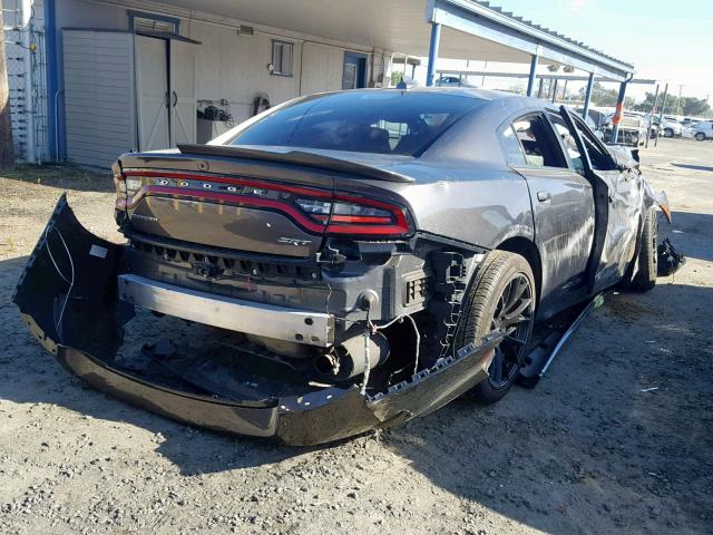 2C3CDXL99GH359538 - 2016 DODGE CHARGER SR CHARCOAL photo 4