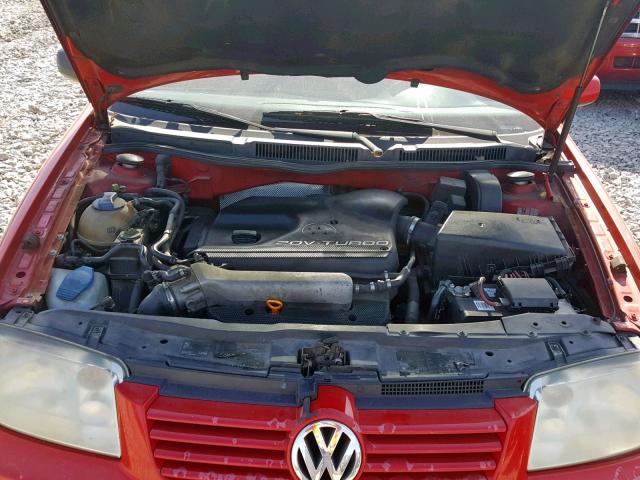 3VWPD69M61M221691 - 2001 VOLKSWAGEN JETTA WOLF RED photo 7