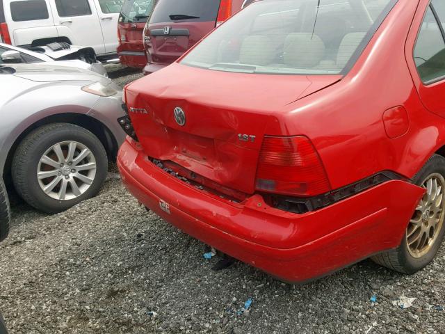 3VWPD69M61M221691 - 2001 VOLKSWAGEN JETTA WOLF RED photo 9