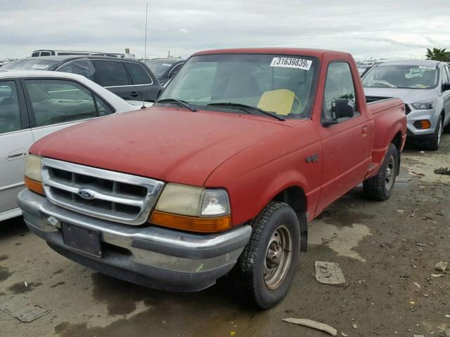 1FTYR10C6WPA69719 - 1998 FORD RANGER RED photo 2