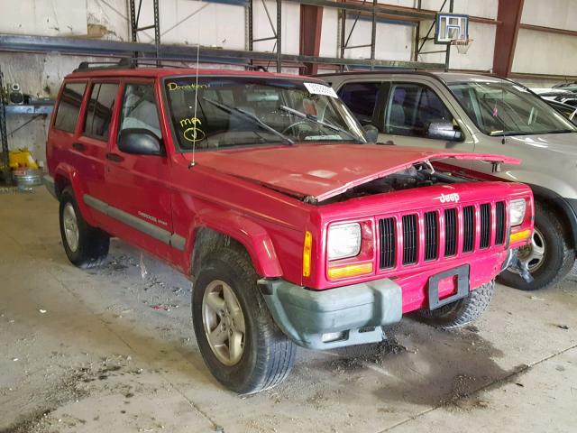 1J4FF48S3YL236541 - 2000 JEEP CHEROKEE S RED photo 1