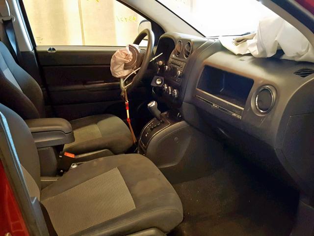 1C4NJDBB9CD553137 - 2012 JEEP COMPASS SP მუქწითელი ფოტო 5