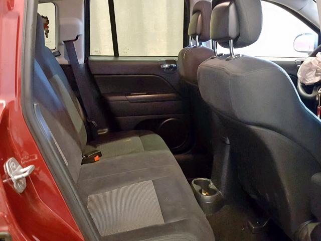 1C4NJDBB9CD553137 - 2012 JEEP COMPASS SP მუქწითელი ფოტო 6