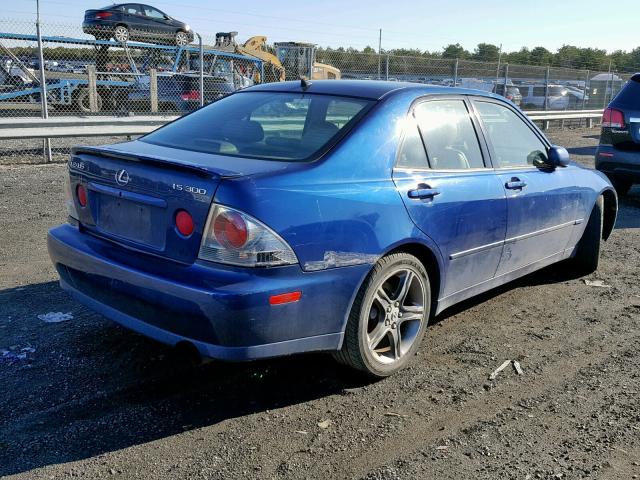 JTHBD182X10020068 - 2001 LEXUS IS 300 BLUE photo 4