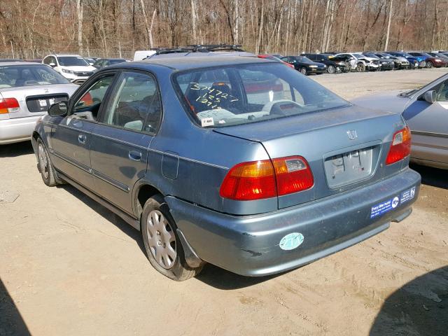 2HGEJ6614YH576981 - 2000 HONDA CIVIC BASE 蓝色 照片 3