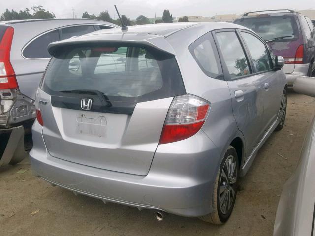 JHMGE8H58CC016012 - 2012 HONDA FIT SPORT SILVER photo 4