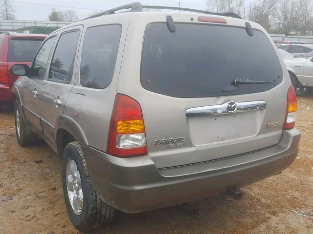 4F2YU08171KM06108 - 2001 MAZDA TRIBUTE LX BEIGE photo 3