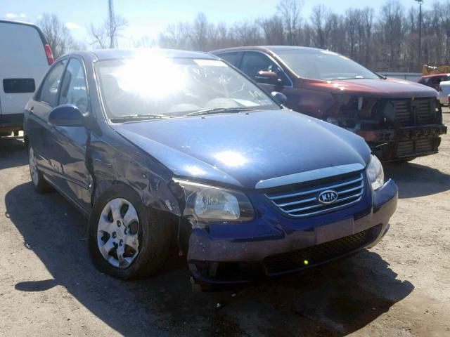 KNAFE122985530642 - 2008 KIA SPECTRA EX BLUE photo 1