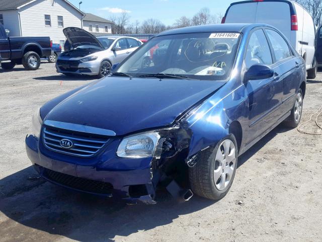 KNAFE122985530642 - 2008 KIA SPECTRA EX BLUE photo 2