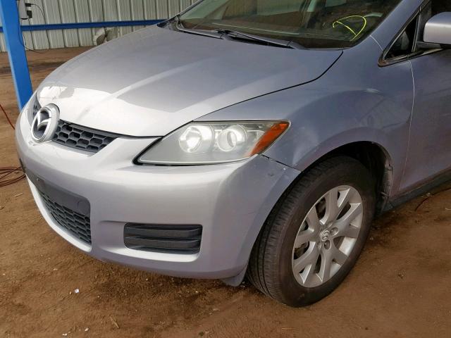 JM3ER293970161680 - 2007 MAZDA CX-7 SILVER photo 9