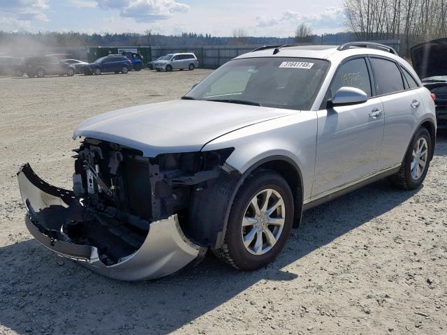 JNRAS08W68X207731 - 2008 INFINITI FX35 GRAY photo 2