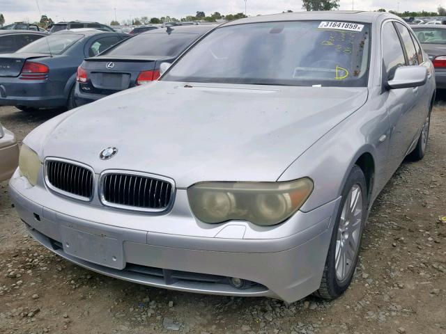 WBAGL63442DP53109 - 2002 BMW 745 I SILVER photo 2