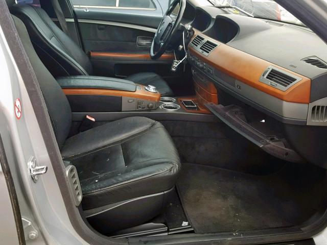 WBAGL63442DP53109 - 2002 BMW 745 I SILVER photo 5