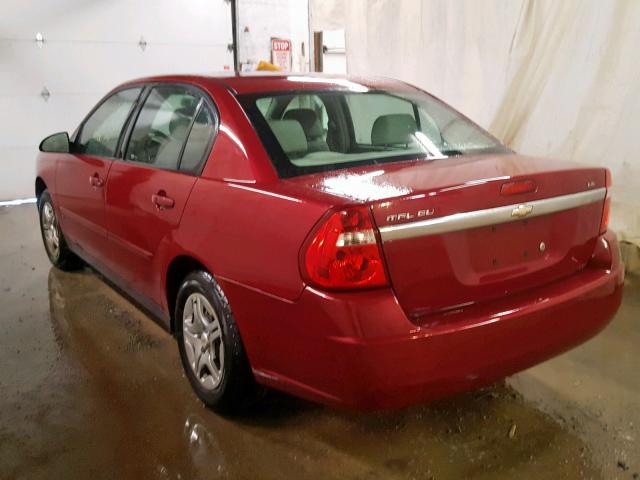 1G1ZS51F46F300950 - 2006 CHEVROLET MALIBU LS RED photo 3