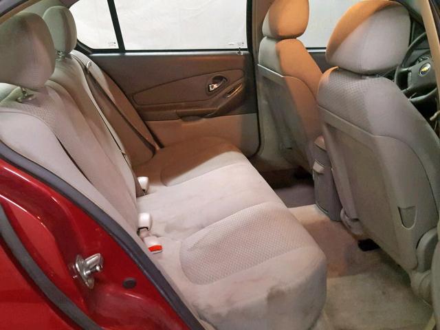 1G1ZS51F46F300950 - 2006 CHEVROLET MALIBU LS RED photo 6